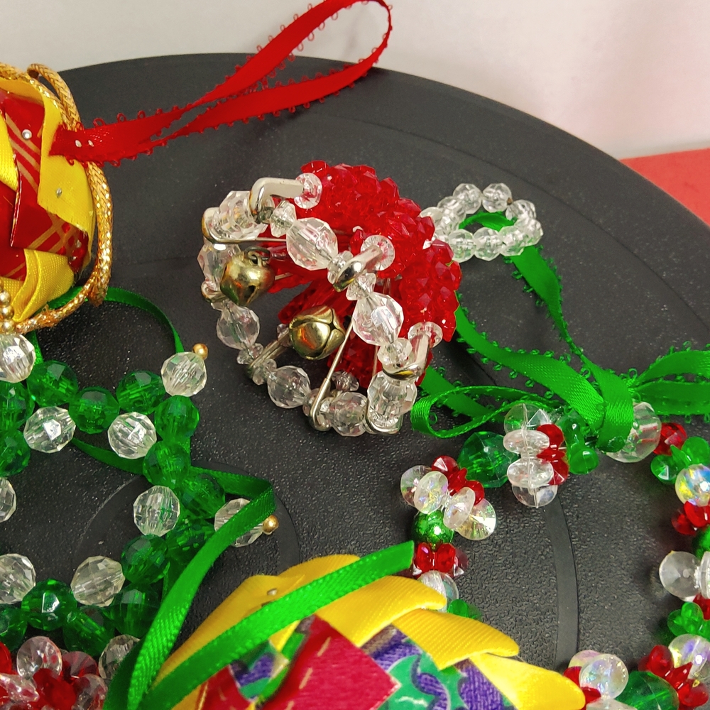 Handmade Christmas Ornaments lot of seven - Picture 4 of 8